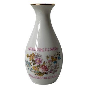 Vintage Cottagecore Cute Saying Mini Porcelain Bud Vase Made in Japan